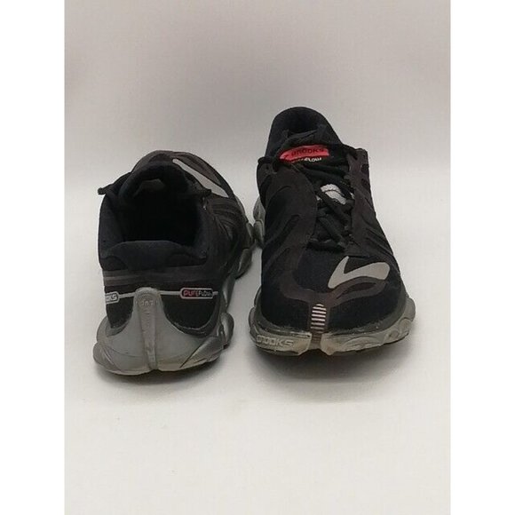 Brooks Womens Sneakers Pure Flow Black Gray Lace Up Running Shoe Round Toe 9 - Picture 3 of 12
